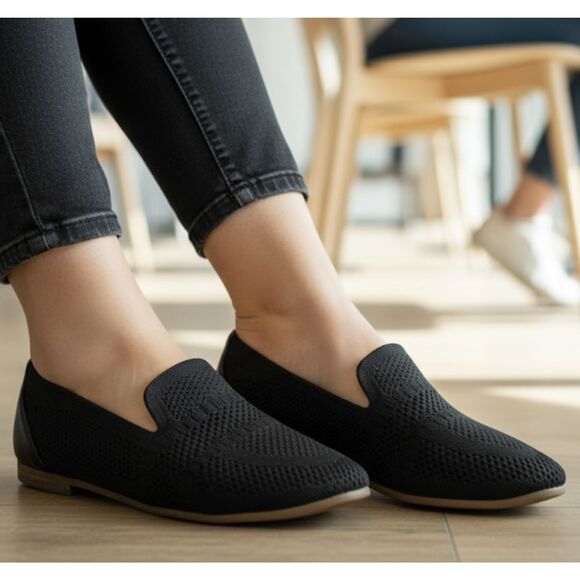 Cole Haan Grand 360 Modern Classics Loafers Women’s 6 Black Knit Slip-On Flats - Picture 11 of 12